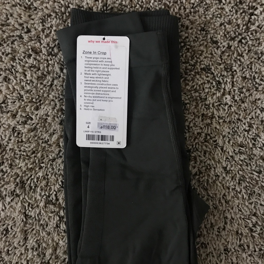 Lululemon Zone In Crop